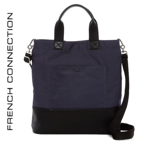 French Connection Mel Large Tote Cotton Canvas - Picture 1 of 5